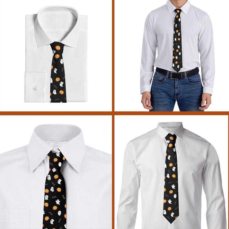 ARESD Men's Tie Funny Neckties Halloween Novelty Ties Formal Party Business Neckties - Image 3
